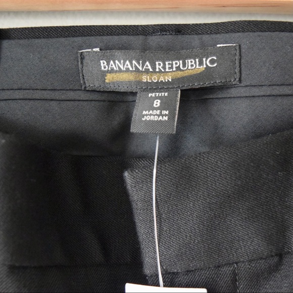 BANANA REPUBLIC Curvy Sloan Pants, Black, Size 8 Petite - Picture 11 of 15